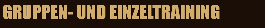 Gruppen- und Einzeltraining